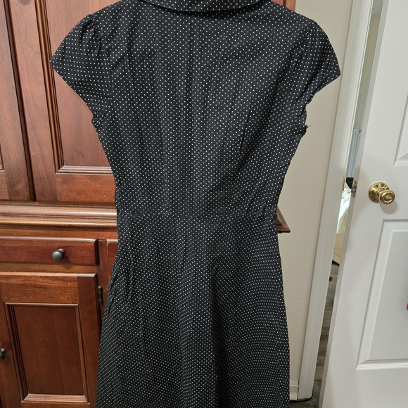 Ruby Rox Black Dress with Red Buttons - Picture 2 of 3